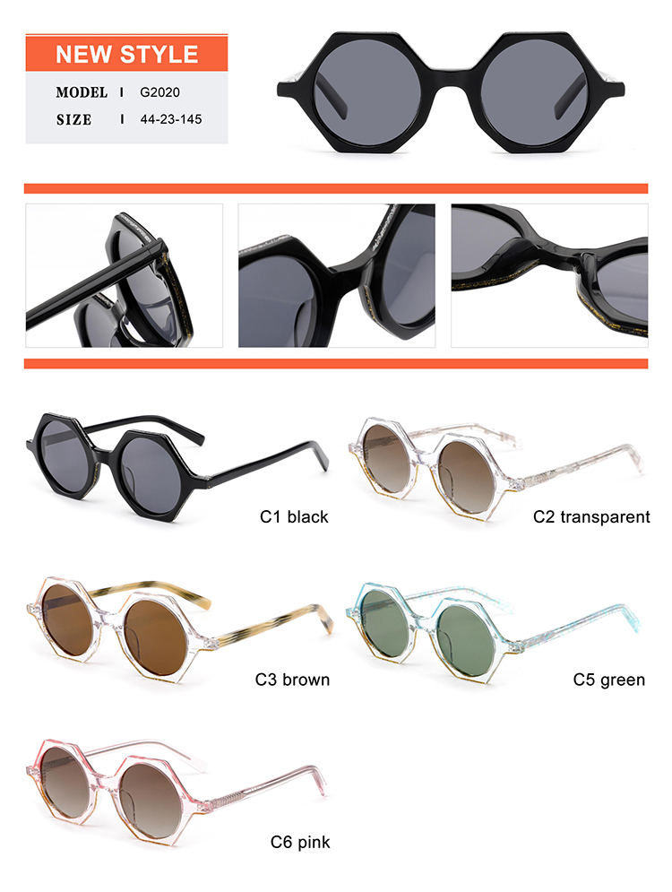 Detalles de gafas de sol de acetato - G2020