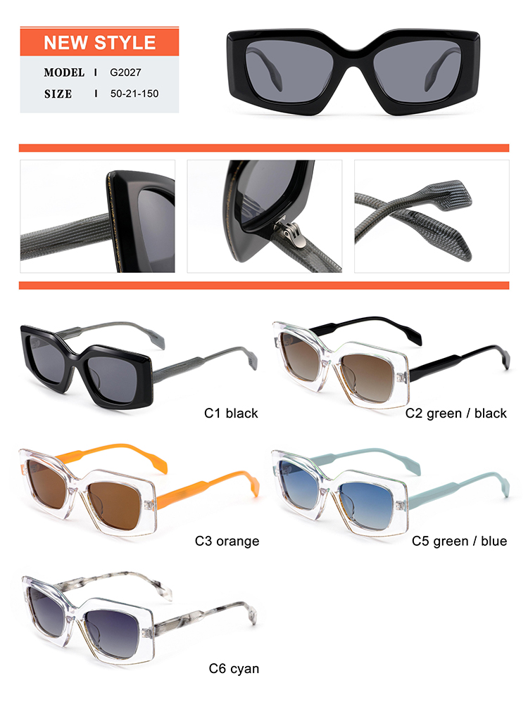 Detalles de gafas de sol de acetato - G2027