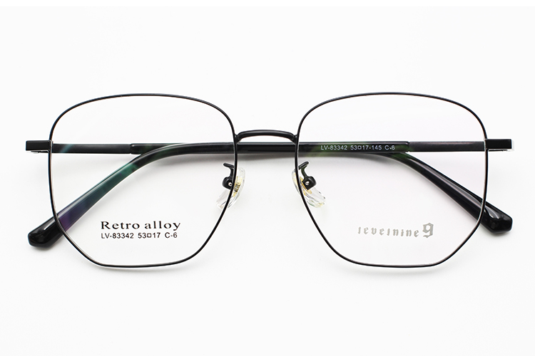 gafas de metal - Negro