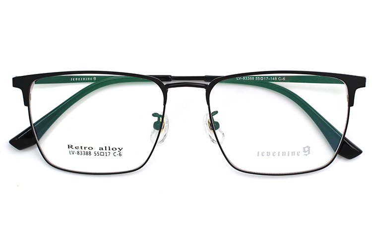 Gafas con forma rectangular - Negro