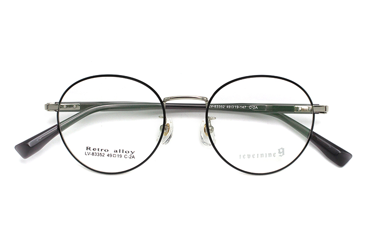 Gafas con montura redonda de metal - Pistola