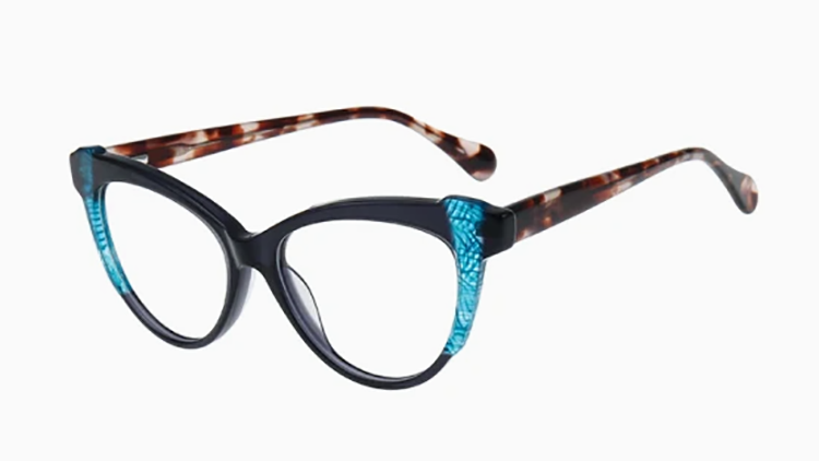 Monturas de gafas de acetato estilo ojo de gato