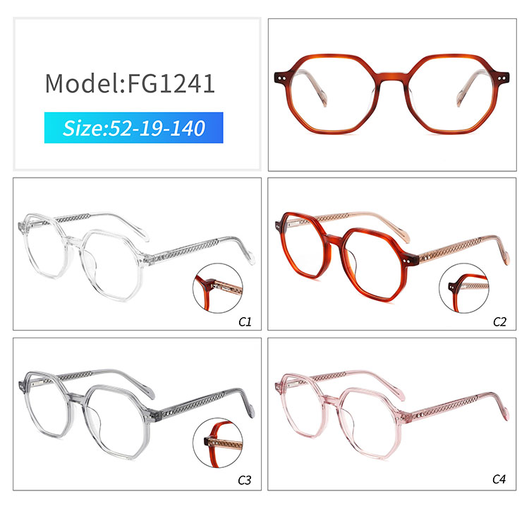 FG1241 - monturas de gafas de acetato