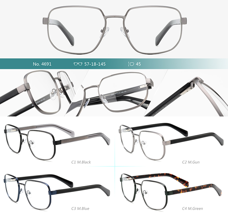 Marcos De Gafas De Metal Al Por Mayor 4691