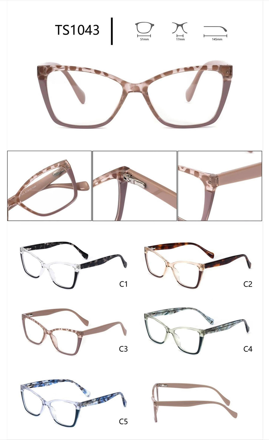 monturas de gafas graduadas para hombre TS1043