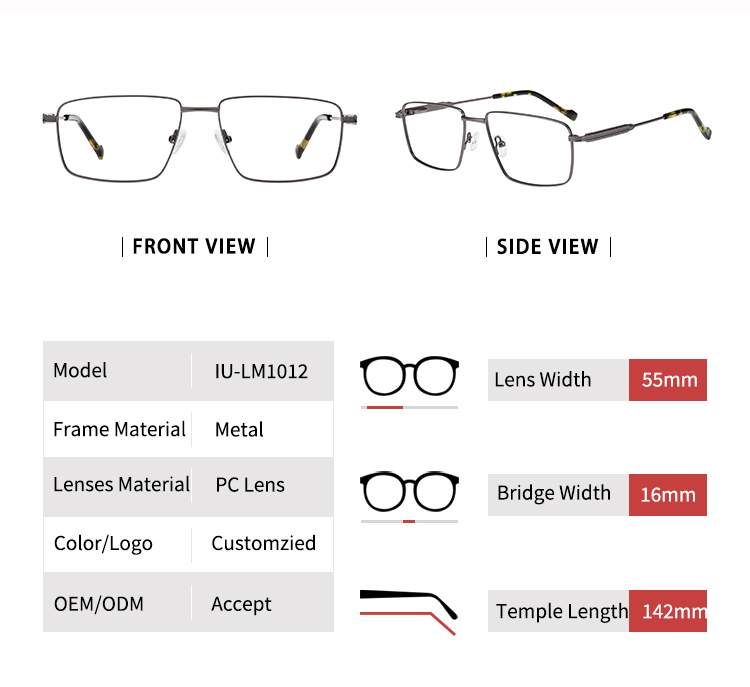 Marco de gafas para ojos_detials