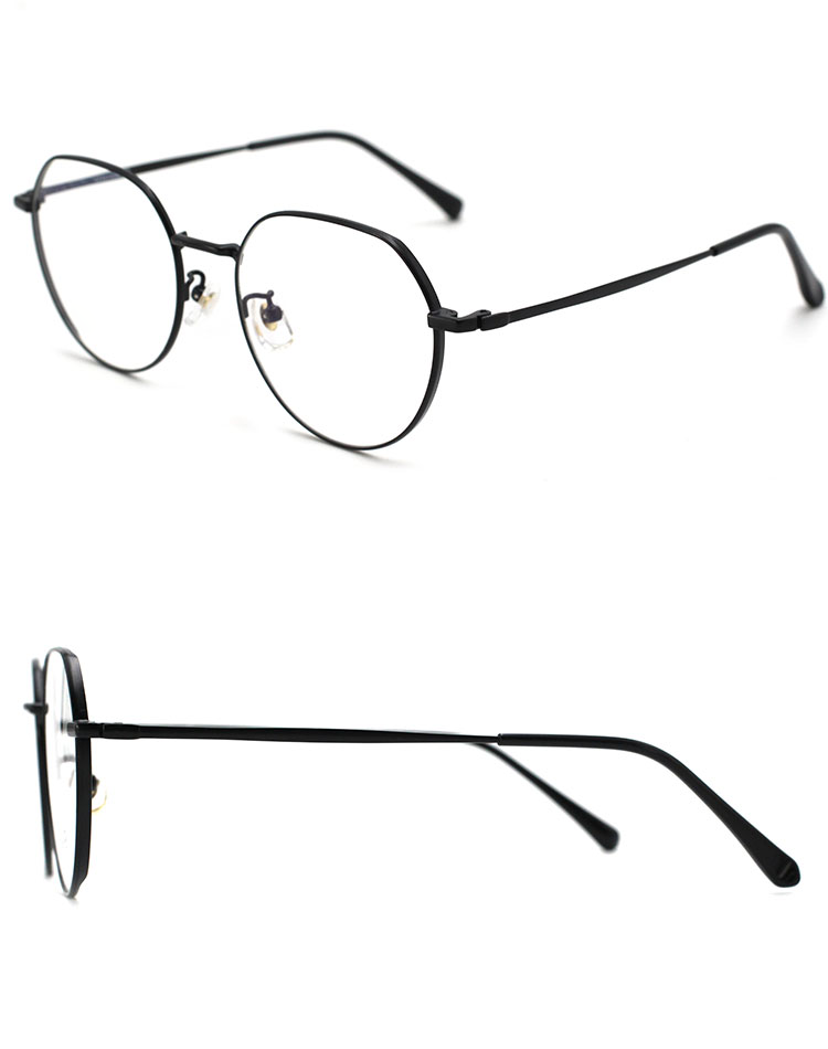 Monturas de gafas ligeras para mujer_Negro 