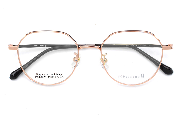 Marcos &oacute;pticos para ojos - Dorado y negro