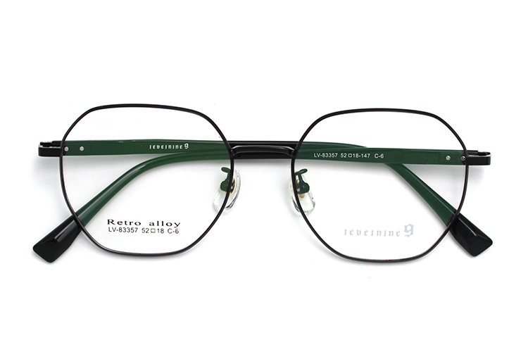 Montura Lentes Metal - Negro