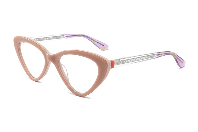 Monturas de gafas ópticas de ojo de gato para hombre y mujer de acetato vintage FG1144