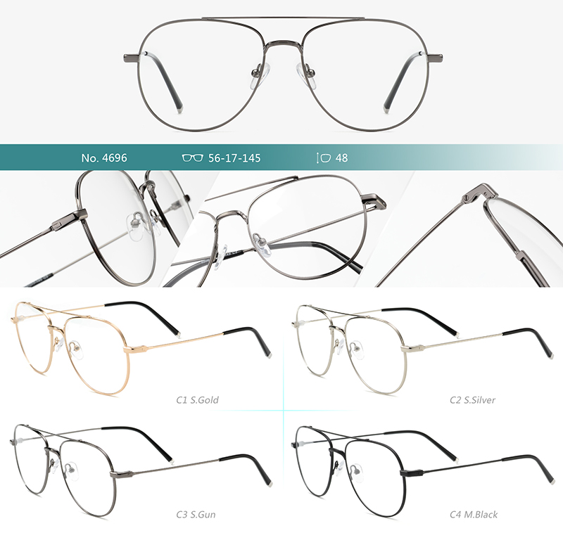 Marcos De Gafas De Metal Al Por Mayor 4696