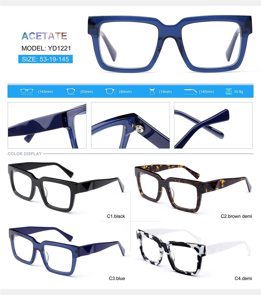 monturas de gafas graduadas baratas YD1221