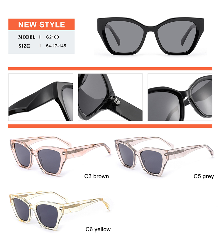 Detalles de gafas de sol de acetato - G2100