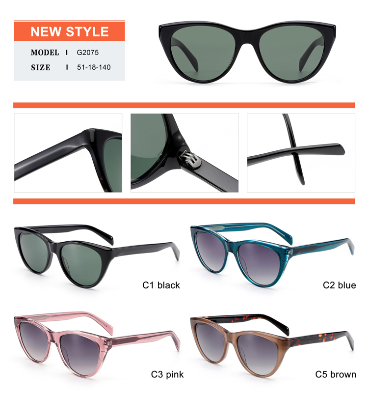 Detalles de gafas de sol de acetato - G2075