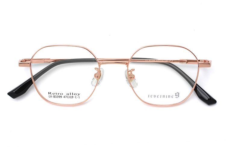 Gafas con montura de metal - Oro