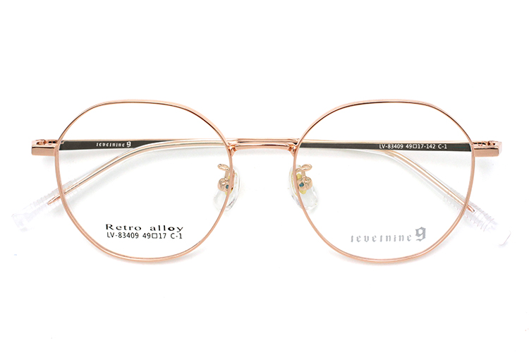 Gafas con montura de metal - Oro