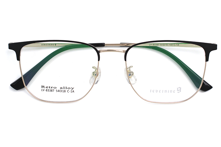 Monturas de anteojos de alta gama - Negro y dorado