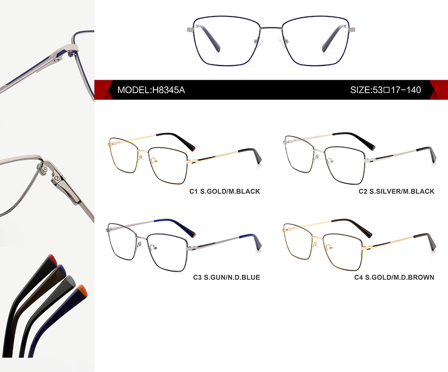 monturas de gafas finas H8345A