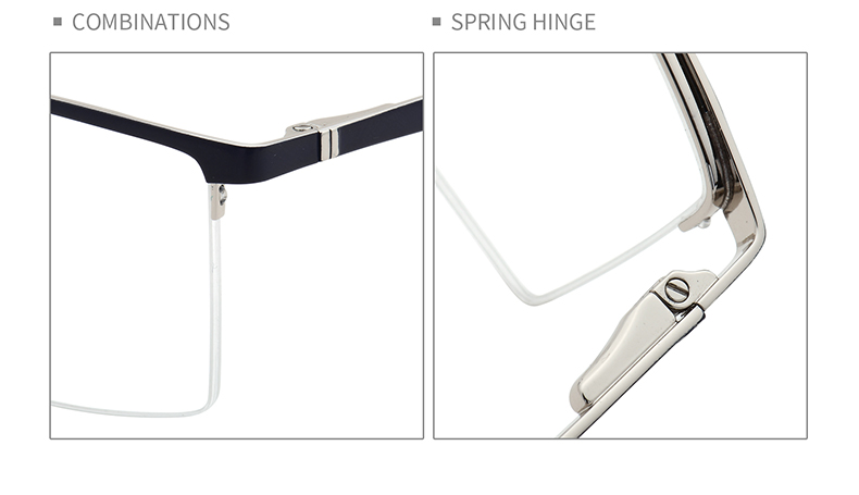 Monturas de gafas de media montura