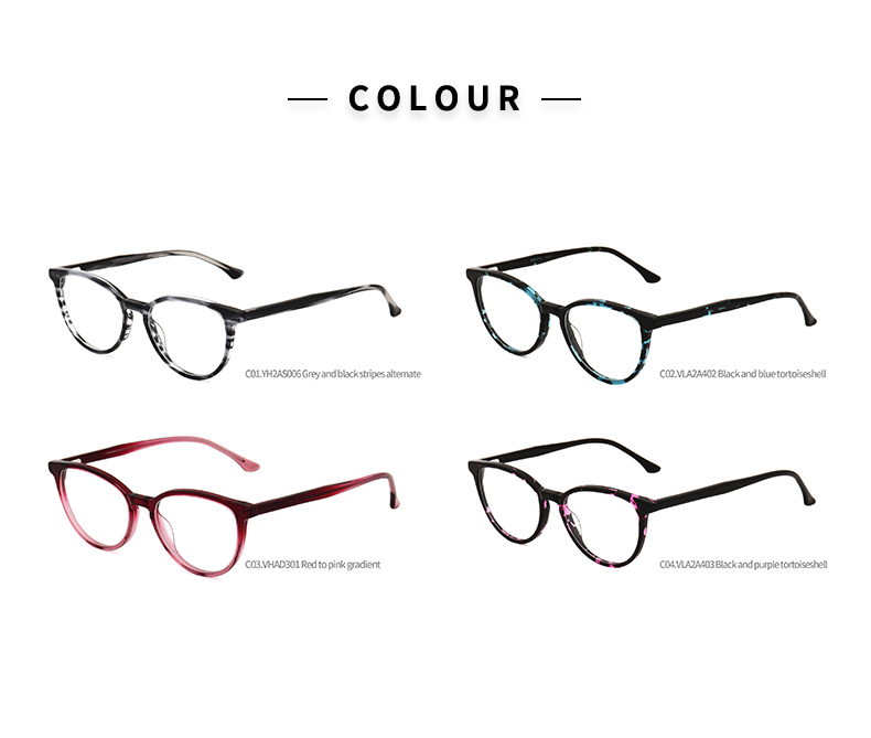 Marcos &oacute;pticos de ojo de gato de dise&ntilde;ador_color