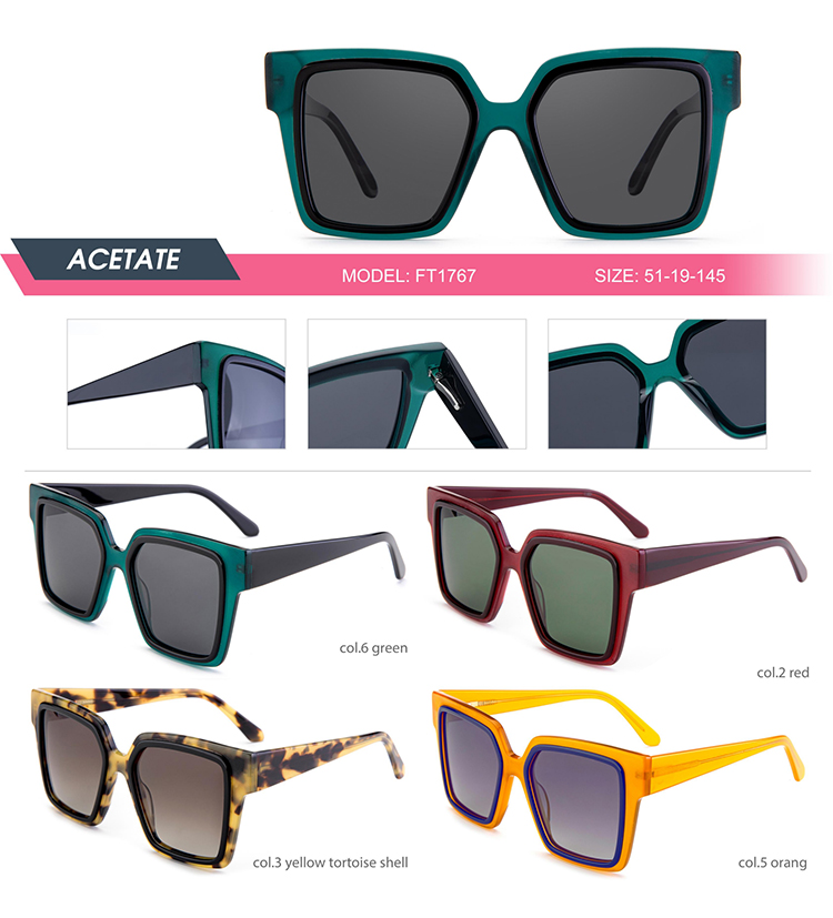 Detalles de gafas de sol de acetato - FT1767