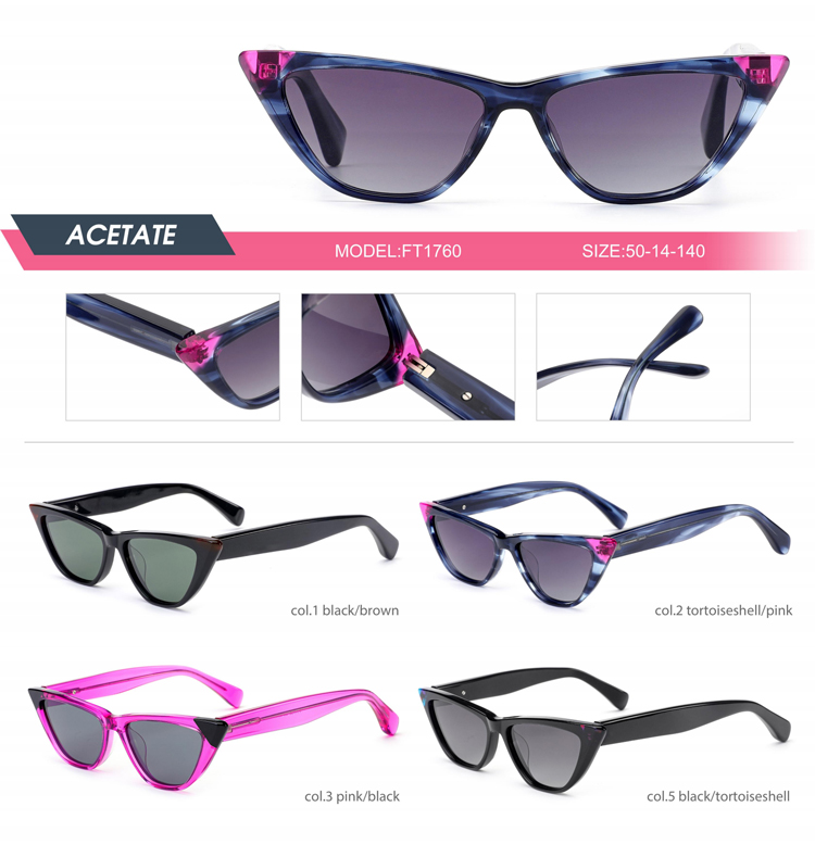 Detalles de gafas de sol de acetato - FT1760