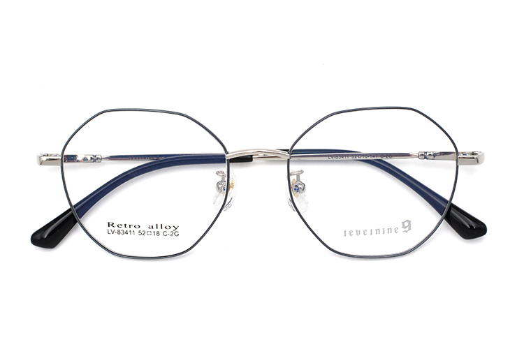 Monturas &oacute;pticas de metal - Gris