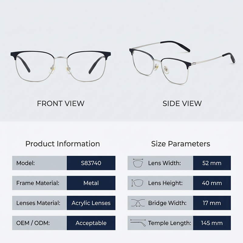 LevelNine S83740 Monturas de gafas de metal00012 