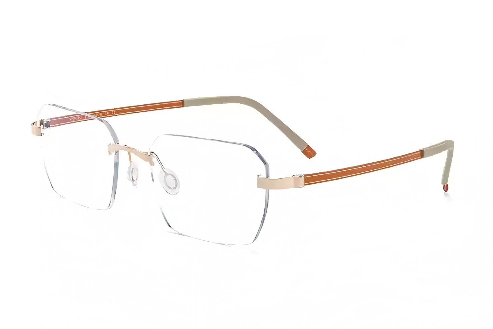 Gafas sin montura de dos tonos