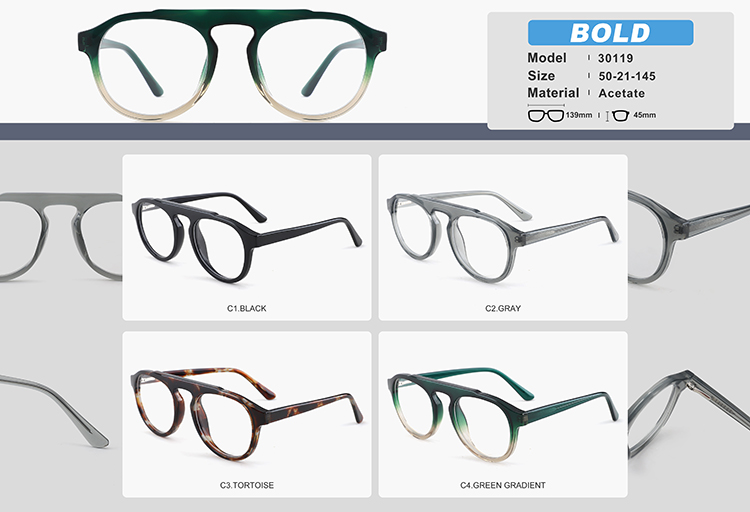 Marcos de gafas de acetato al por mayor YC30119