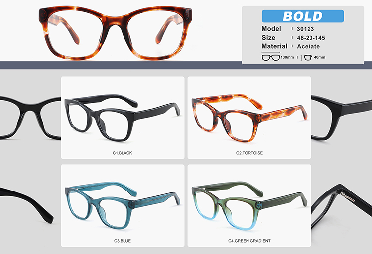 Marcos de gafas de acetato al por mayor YC30123