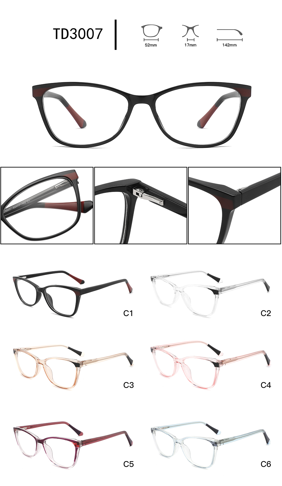 monturas de gafas de dise&ntilde;ador para hombre TD3007