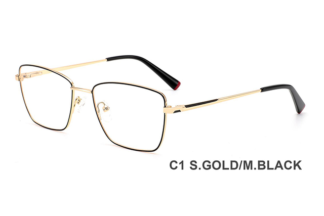 Estilos populares Monturas de gafas de metal fino H8345A