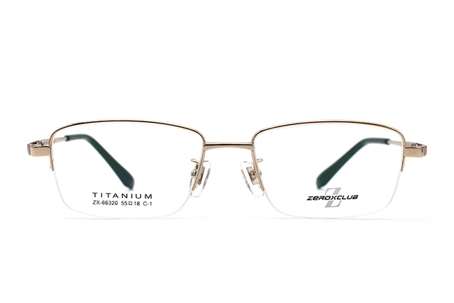 Gafas de titanio semi sin montura, monturas de gafas 66320