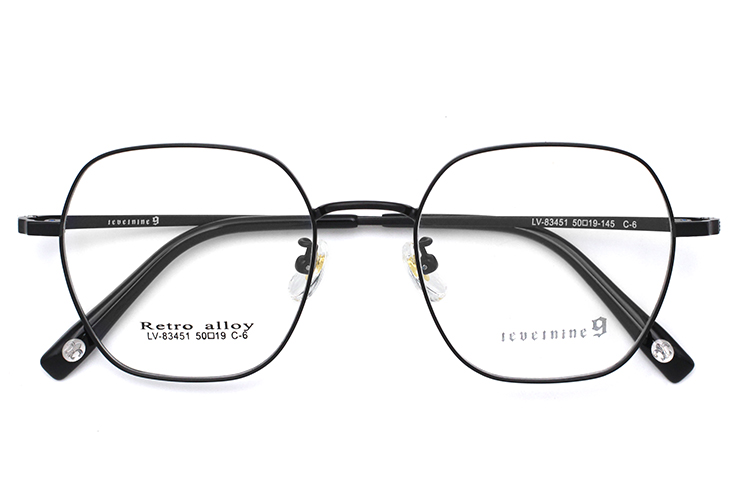 Gafas con montura cuadrada grande - Negro