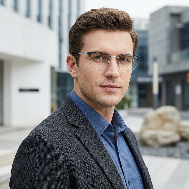 LevelNine S83740 Monturas de gafas de metal00010