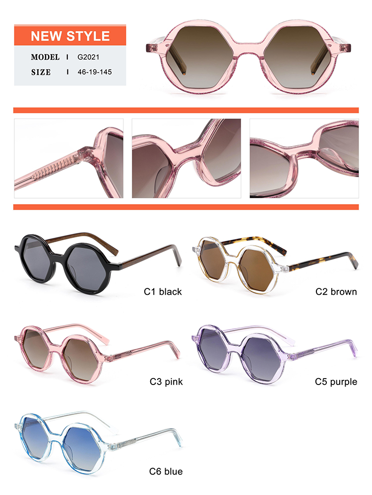 Detalles de gafas de sol de acetato - G2021