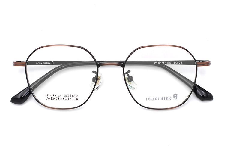 Gafas con montura de aleaci&oacute;n - Marr&oacute;n