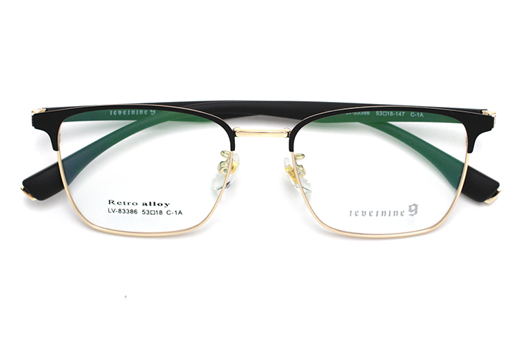 Marco Chasma rectangular - Negro y dorado