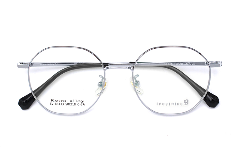 Monturas de gafas de alta gama - Plata y negro