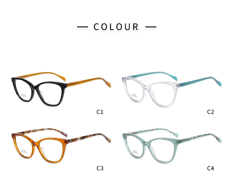 Gafas con montura transparente tipo ojo de gato - Color 