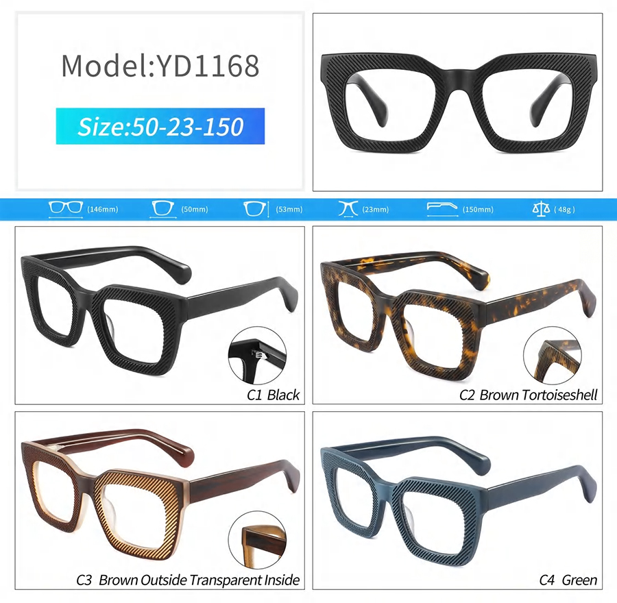 monturas de gafas populares para mujer YD1168