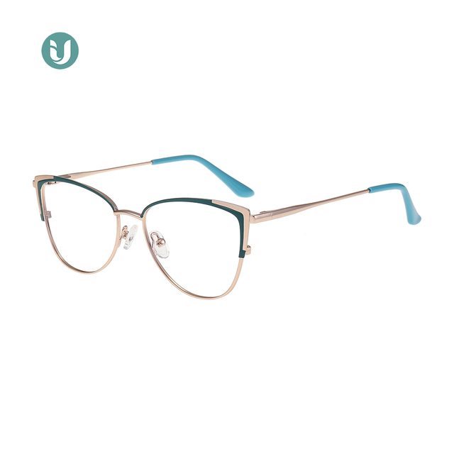 Gafas con montura óptica de metal para mujer LM1002