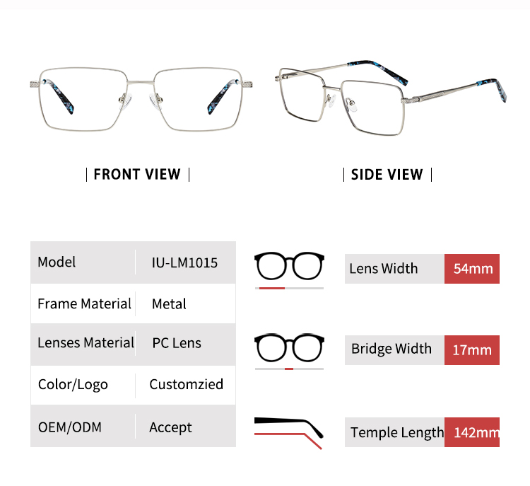 Marcos de gafas con montura gruesa_detials