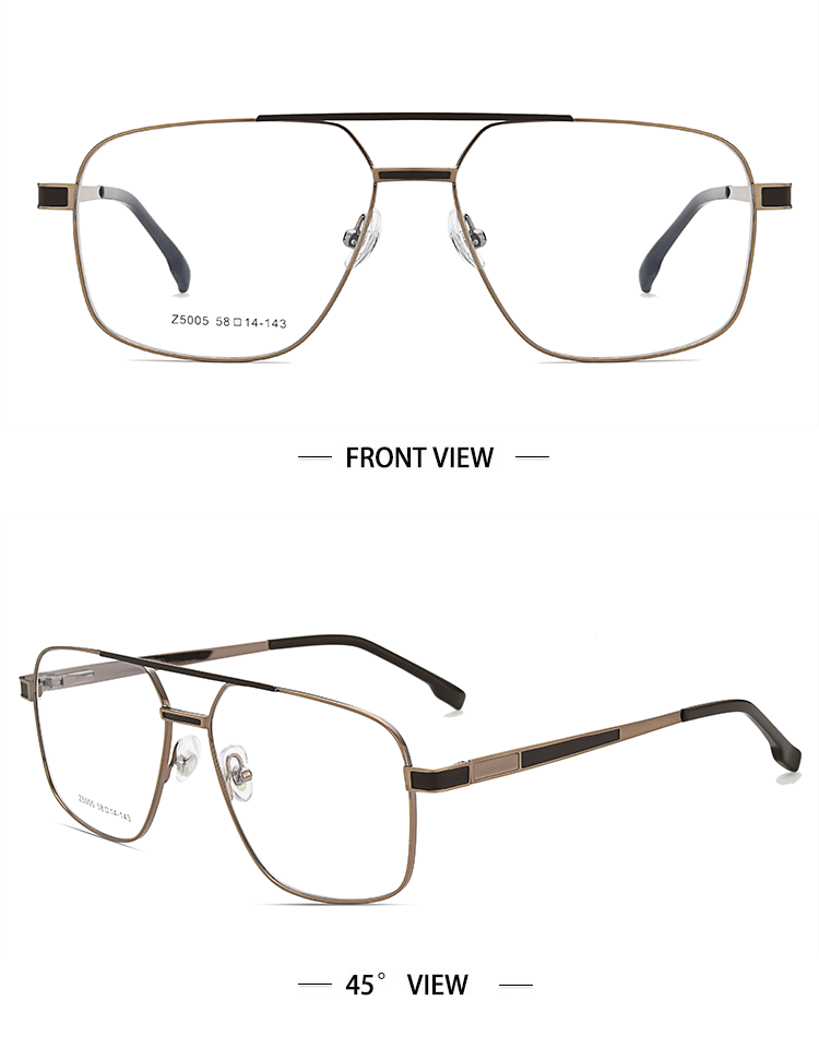 Gafas con montura met&aacute;lica de aviador