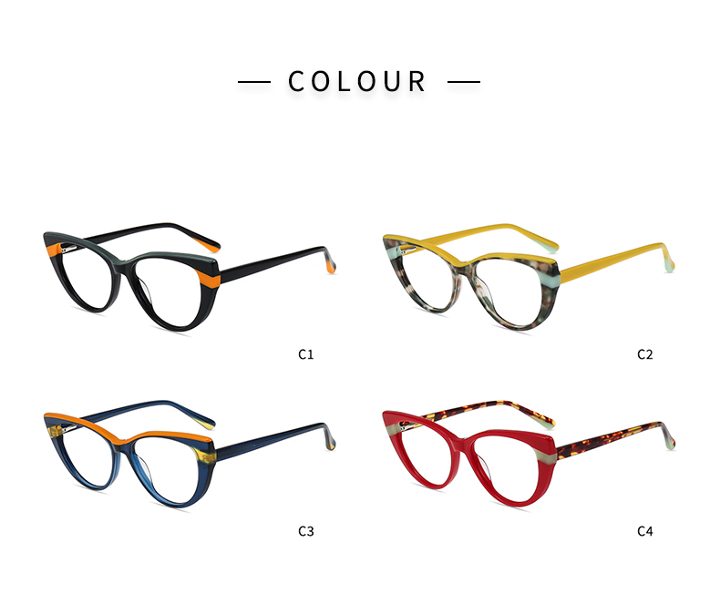 Marcos &oacute;pticos de ojo de gato_color