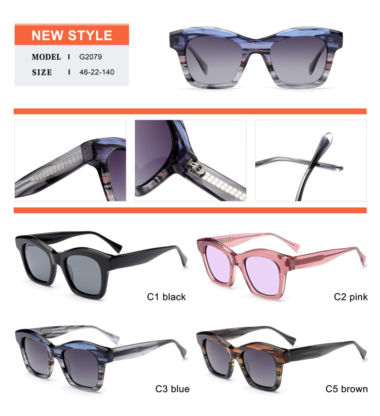 Detalles de gafas de sol de acetato - G2079