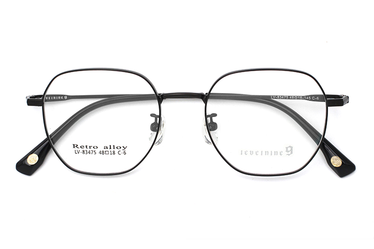 Marco de metal &oacute;ptico - Negro