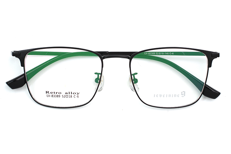 Marcos &oacute;pticos rectangulares - Negro