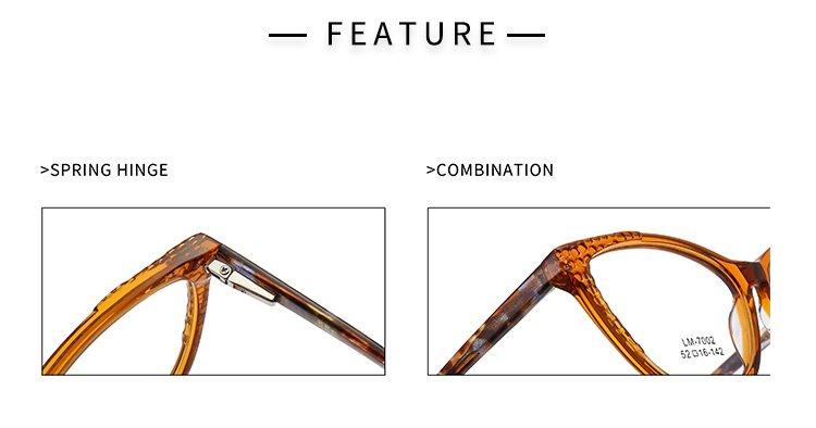 Gafas con montura transparente tipo ojo de gato - Detalles